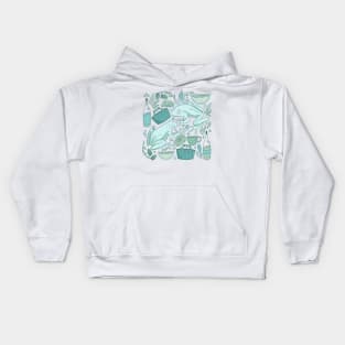 frog picnic Kids Hoodie